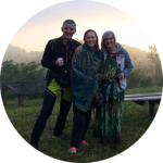 Reisende Ruth, Ulrich und Sarina am Magoroto View Point